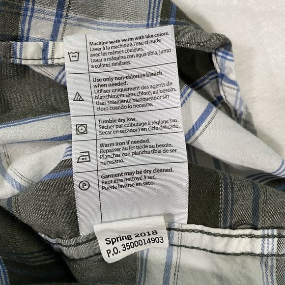 Carhartt Men's Sz M Plaid Button Down Shirt Essential Short Sleeve Farm Western - Picture 7 of 9